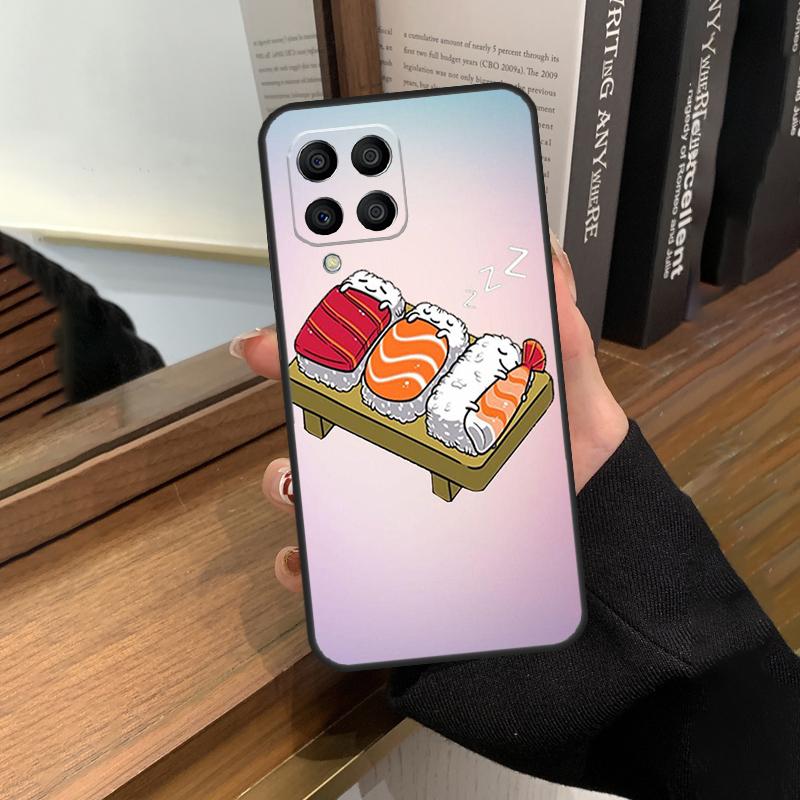 Kawaii Sushi Crowd Case For Samsung Galaxy M13 M53 M51 M31 M11 M14 M34 M54 M12 M32 M52 M16 M36 M56 M15 M35 M55