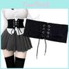 Trendy Black Waist Belt For Women With Chic Adjustable Ties For A Flattering Fit