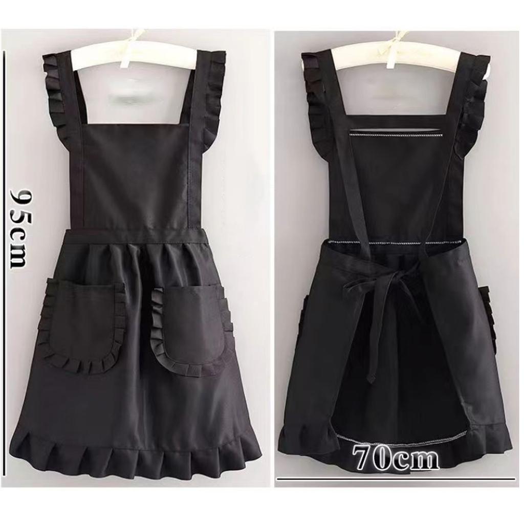 Cute Apron Maid Outfit Suspender Apron Kitchen Restaurant Work Clothes