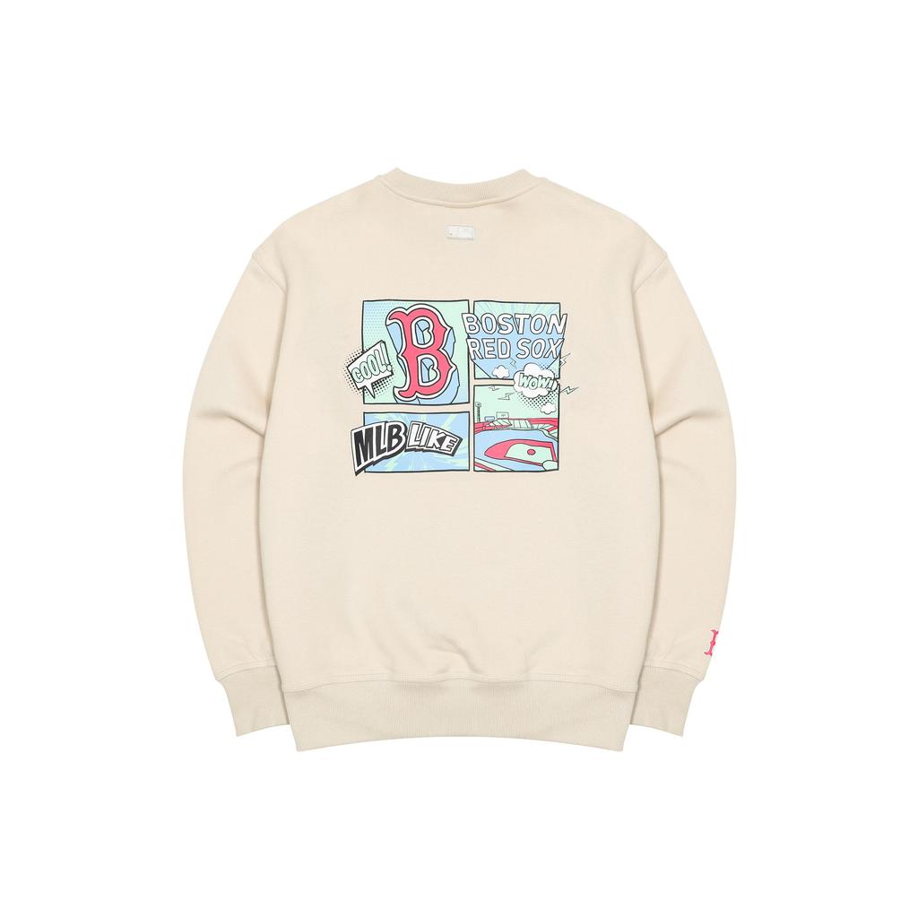 Nové MLB Boston Red Sox Mikiny Unisex Béžová 3AMTL0426-43BGL