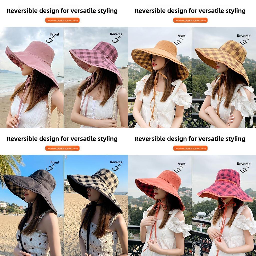 Fisherman Hat Women Summer Sun Protection With Large Brim For Outdoor Activities