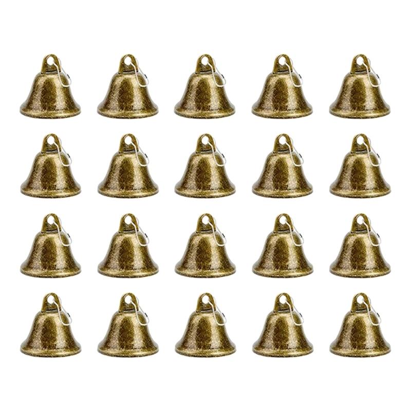 38mm Metal Trumpet Bells With Spring Hook For Easy Attachment Clarity Sound Durable Iron Crafted For Pet Training Craft Decor