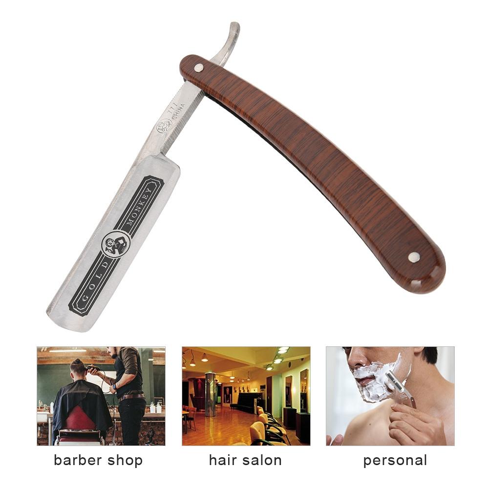 Professional Folding Hair Cut Barber Razor Stainless Steel Beard Shaver Hair Removal Tool