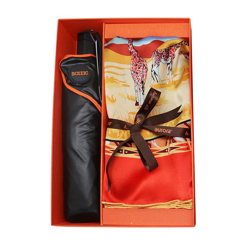 Aurora Kenya Dream Silk Scarf & Art Umbrella Set