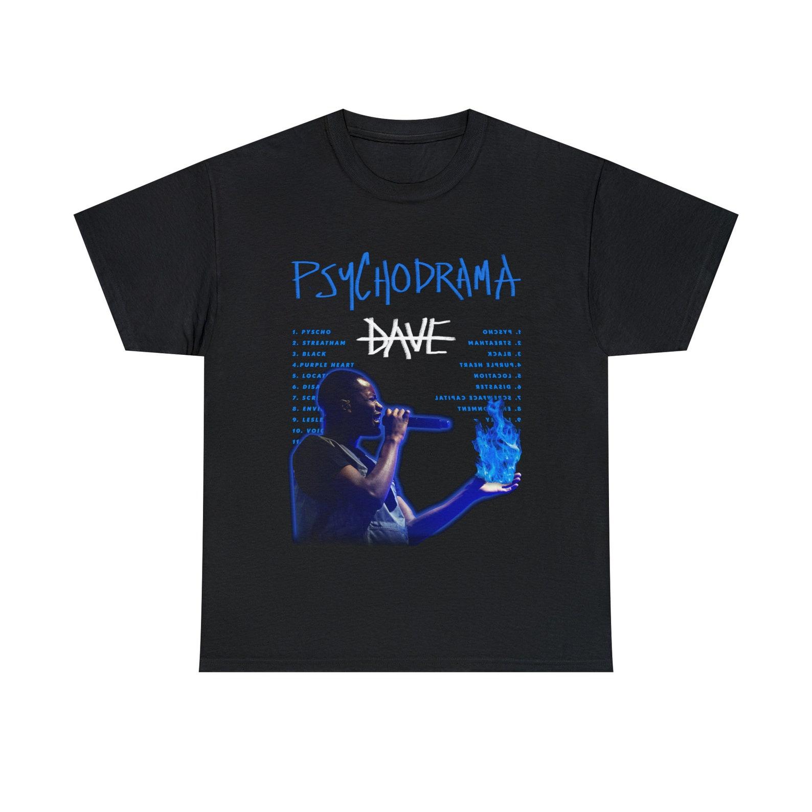 Dave Shirt | Bootleg Rap Tee | Short-Sleeve Unisex Black Vintage Style Santan Dave Graphic T-Shirt XL