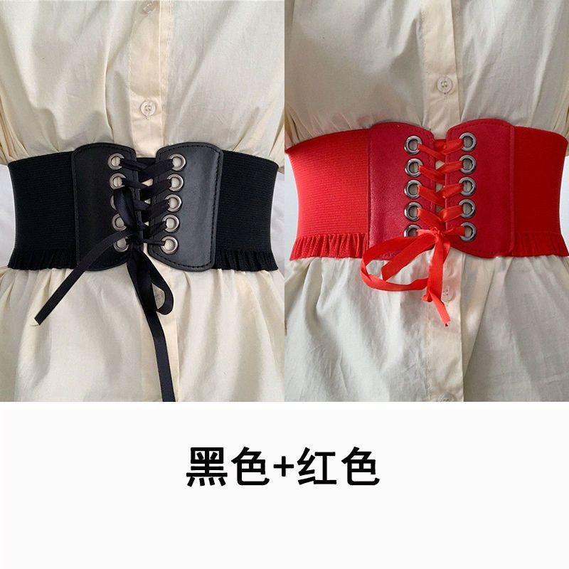 Elegant Womens Waist Belt With Ruffled Edge Design Perfect For Dresses Shirts And Casual Styles