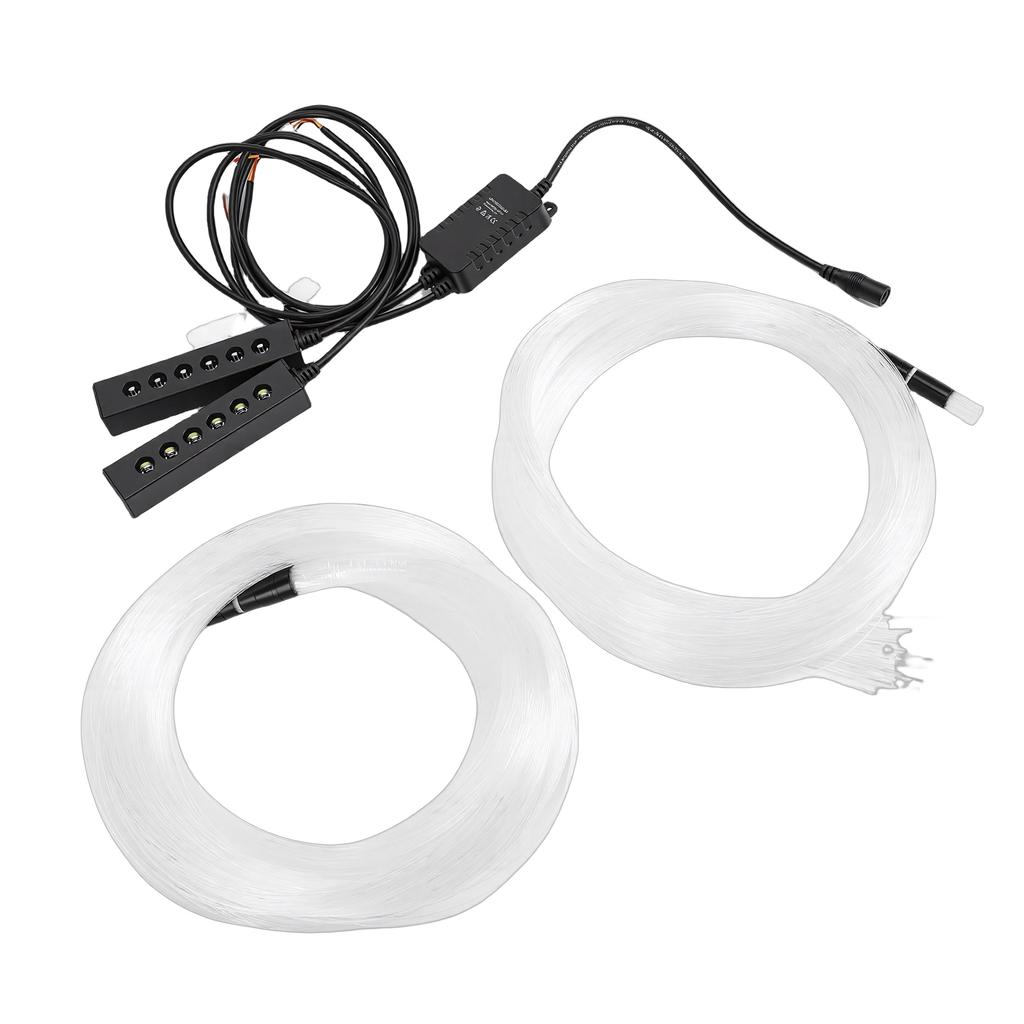 Car Starlight Headliner Kit APP Remote Control Music Sync RGBW Fiber Optic Lights with Meteor Twinkle Effects for