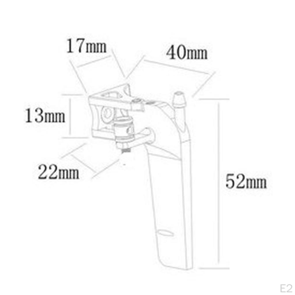 Aluminum Alloy RC Boat 52mm Water Absorbing Rudder Spare Parts Pickup Electric Boats