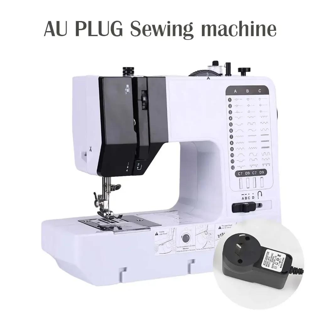 

Мини швейная машинка портативная 38 стежков с намоткой ручная сменная прижимная лапка оверлок кнопка старт электрическая педаль подсветка