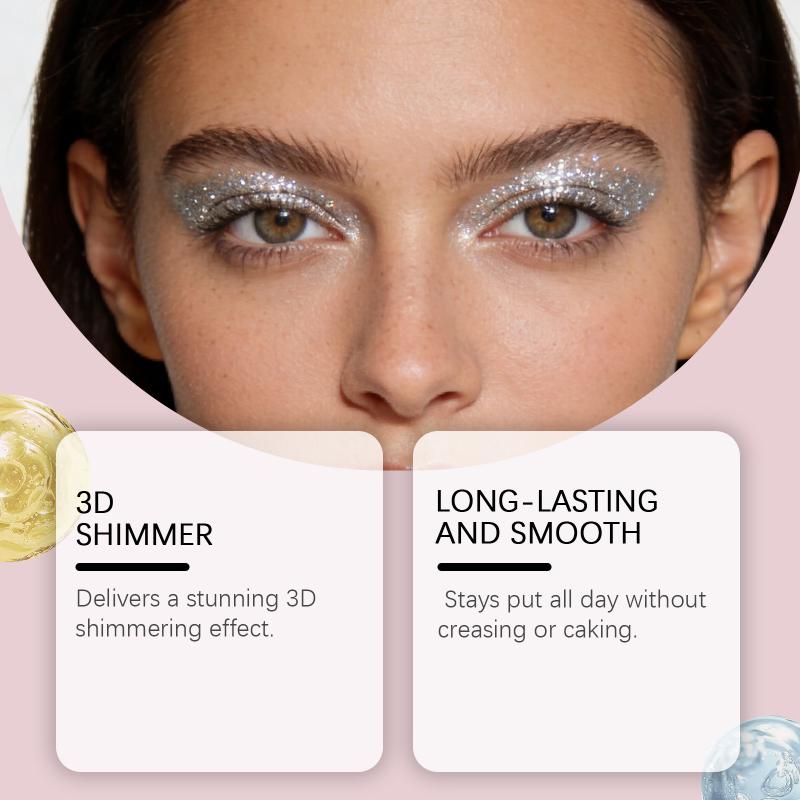 Shimmer Eyeshadow Natural Color Payoff, Bright And Luminous, Easy To Apply, Suitable For All Eye Makeup Needs.