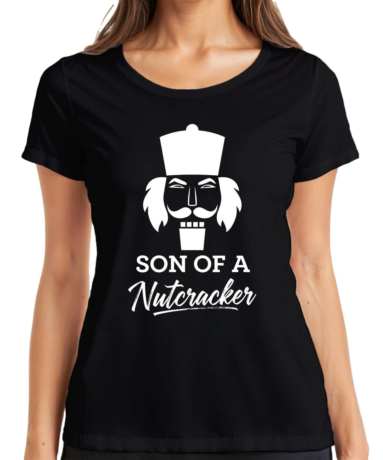 SON OF A Nutcracker Weihnachten Nussknacker lustig humorvoll Damen T-Shirt XXL