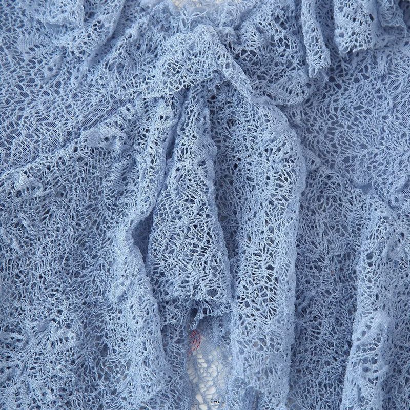 Kaslead New Arrival Women's Clothing Fashion Style Lace Laminated Decoration Tops Skirt 1058155 1058157