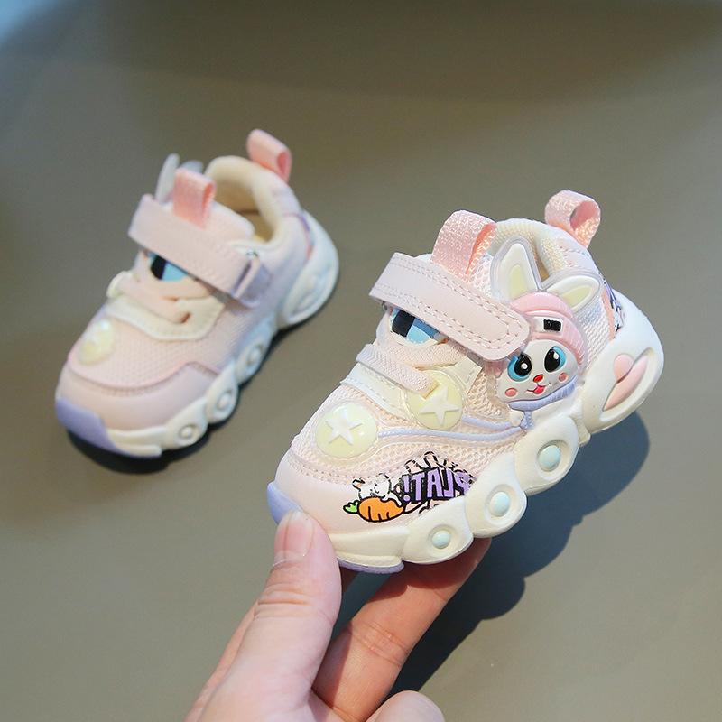 

Детская прогулочная обувь Детская обувь Детская дышащая повседневная спортивная обувь на мягкой подошве 20 розовый