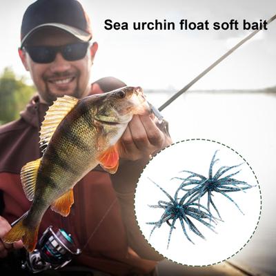 2 szt. 6,88 cm/1,7 g Miękka przynęta jeżowiec morski ze spódniczkami do pływania Kolorowa sztuczna przynęta Woda słona Słodkowodna Akcesoria wędkarskie na okonia sandacza pstrąga