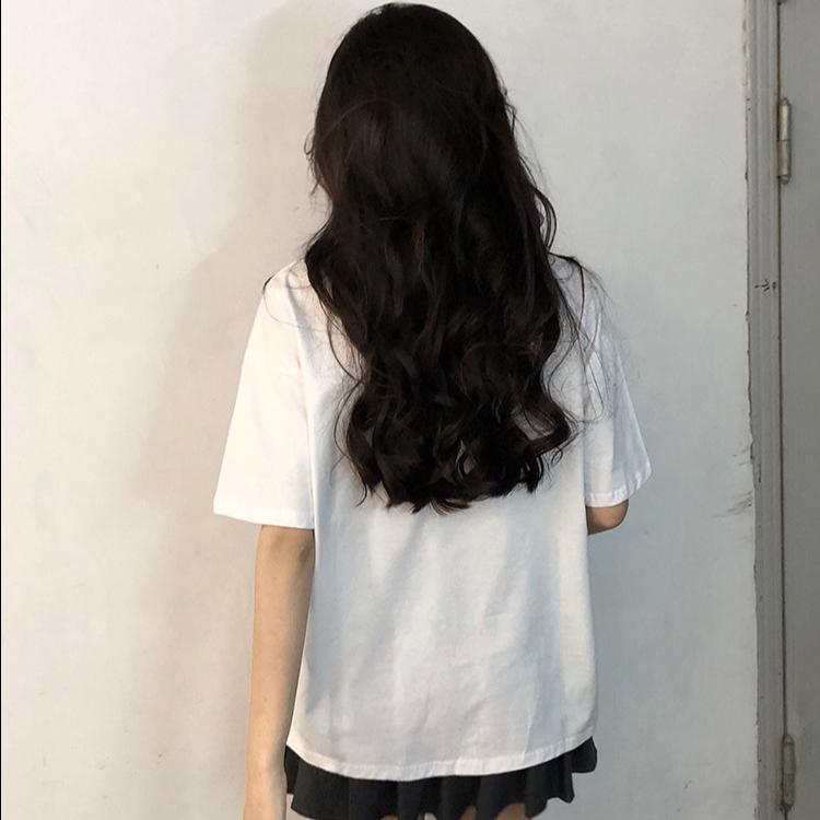 Summer Women's T Shirt Flower Print Casual Short Sleeve T-Shirts Fashion Streetwear Crew Neck Pullover Female Oversized Clothing