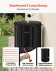 Faltbarer Regentonnen, 380 L Tragbarer Regenwassersammeltonne, 1000D PVC Regenwassersammelsystem, Gartenwasserauffangbehälter Lagerung