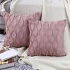 Diamond Quilted Plush Throw Pillow Cover 45x45cm Soft Textured Cushion Case for Sofa Bed Chair Decorative Use