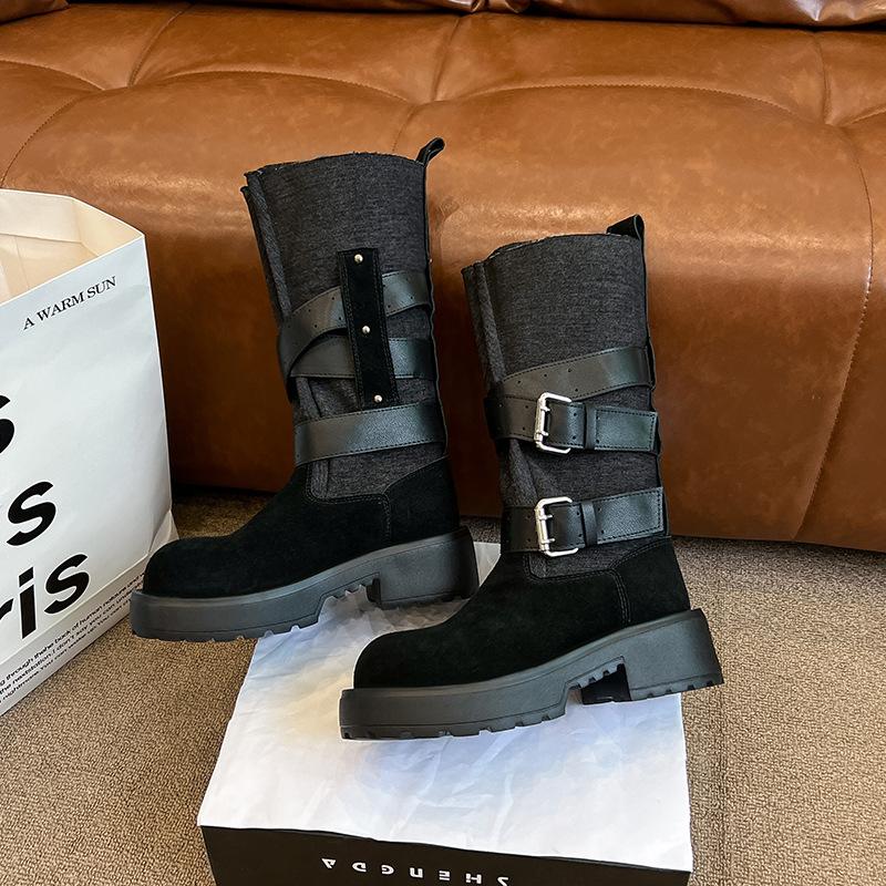 

Замечательная пара Мятные летние~ Ботинки Мартин на платформе Женские летние винтажные с пряжкой-ремнем Ботинки Venom Высокие ботинки 34