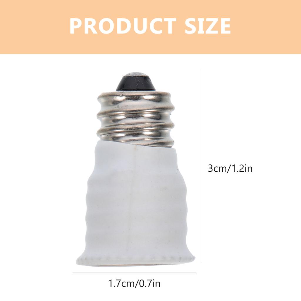 15Pcs Light Bulb Base Adapter E14 E12 Socket Converter Heavy Duty Lamp Holder for Ceiling Fixture Chandelier Installation