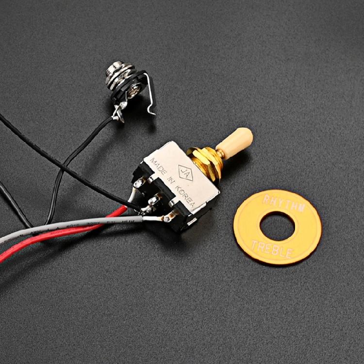 Guitar Wiring Harness 3 Way A250K 2V 2T and Jack Prewired Guitar Wiring Hareness