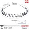 Unisex Invisible Sports Iron Headband - Korean Style Wave Hair Clip.