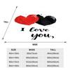 1pc White Blanket Black Red Heart I LOVE YOU Print Comfortable Flannel Blanket for Home Living Room Bedroom Decor Birthday Gift