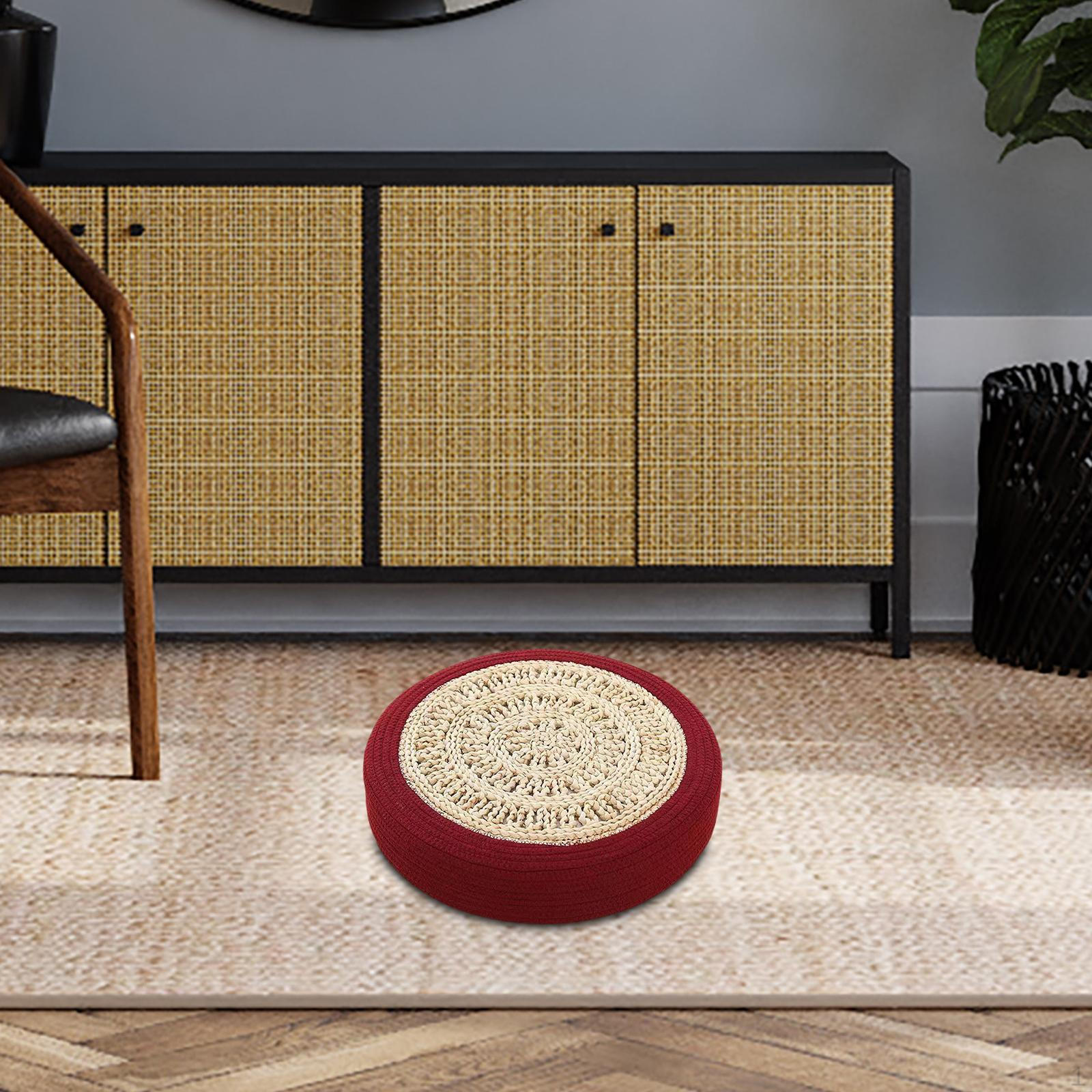 

Meditation Floor Cushion for Indoor and Outdoor Relaxation темно-червоний колір