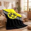 Borussia Dortmund Print Flannel Blanket Soft Warm Sofa Bed Throw Blanket For Home Office Bedroom