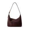 Leather Messenger Bag Women's New Matte Cowhide Tote Bag High-end Simple Casual Shoulder Bag Bag