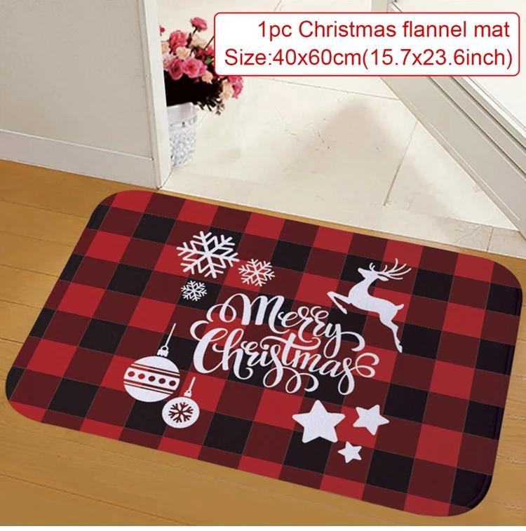 Christmas Door Mat Santa Claus Outdoor Carpet Merry Christmas Decorations for Home  Navidad Xmas Ornament New Year 2025