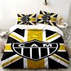 Clube Atletico Mineiro 3pc set Perfect for bedroom use Comfortable bedding set includes a duvet cover and two pillowcases Ideal birthday or Christmas 
