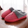 Waterproof leather surface, non-slip and warm home indoor cotton slippers, bag heel comfortable cotton mop home cotton shoes