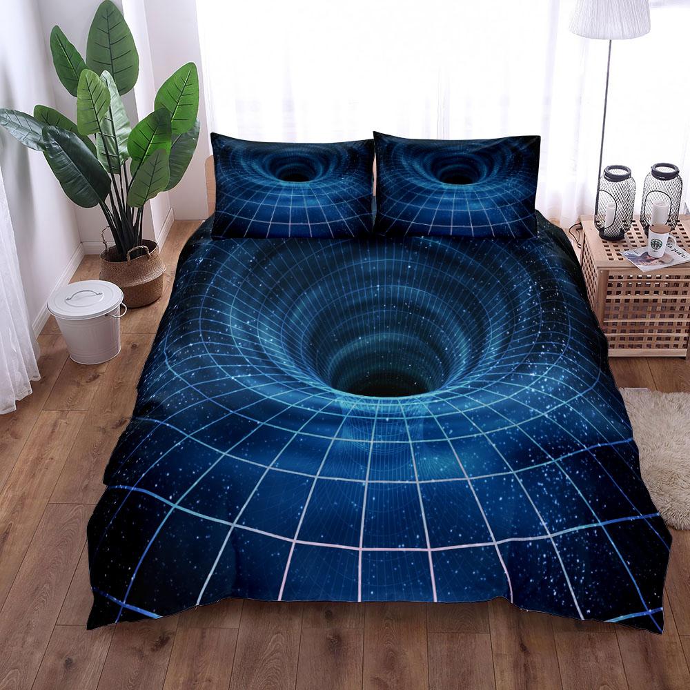 Comforter Magical Space Optical Art Bedding Set Single Twin Double Queen King Cal King Size Set