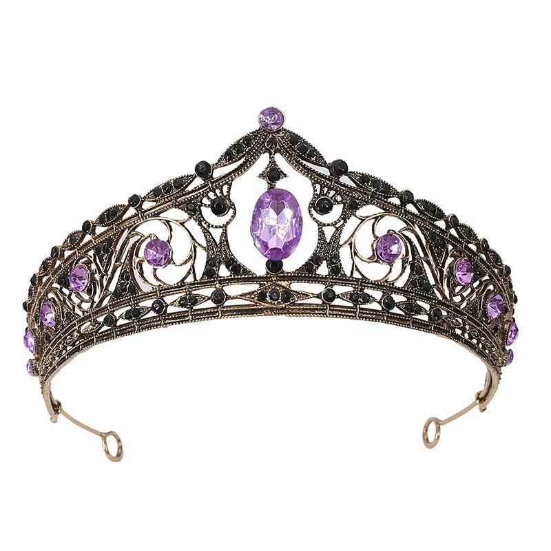 Bride Wedding Tiara Wedding Dress Accessories Alloy Rhinestone Headband Crown Birthday Crown Hair Accessories