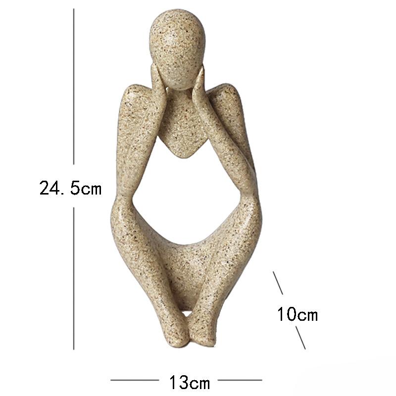 

Скандинавский Современный Минималистичный Абстрактный Искусство Персонажей Скульптура из Песчаника Креативное Украшение для Дома, Гостиной, Отеля, Маленькие Орнаменты