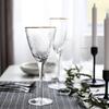 High Quality Golden Rim Red Wine Glass Champagne Glass Large Goblet Goblet Glass Cup Small Luxury Party Family Drinkware