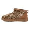 UGG  Classic Ultra Mini Speckles Boot Leopard Print Women Sneakers Brown Chestnut 1149270-CHE