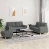 VidaXL Sofa Set with Cushions 3 Pcs, Sofas with Armrests and Backrest, Furniture Set with Footrest 3201299