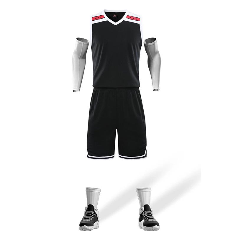 Men's Summer Basketball Team Uniform Set - Training Vest with Print