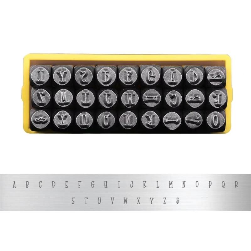 3mm Metal Number/Letter Stamper Metal Leather Punching Tool For Leather Embossing Jewelry Making Leather Stamping Tool
