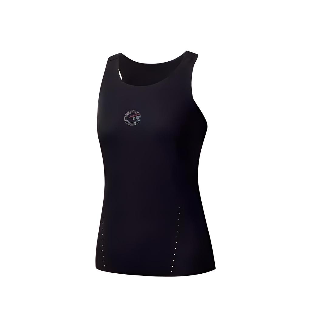 Anta Champion Outdoor Series Color Block Round Neck Comfortable Breathable Versatile Casual Vest Women Tops Basic-Black 162510103-3