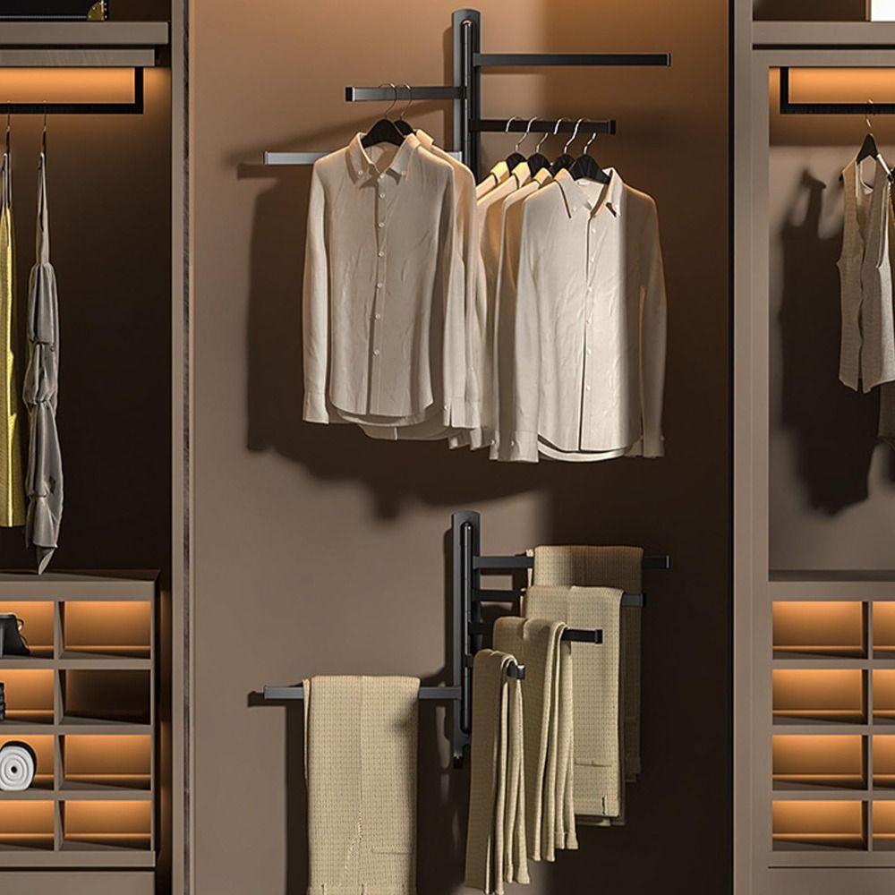 Wall-mounted Suction Cup Towel Rack 180°Rotating Toilet Towel Rod Bathroom Towel Pole  Dishcloth