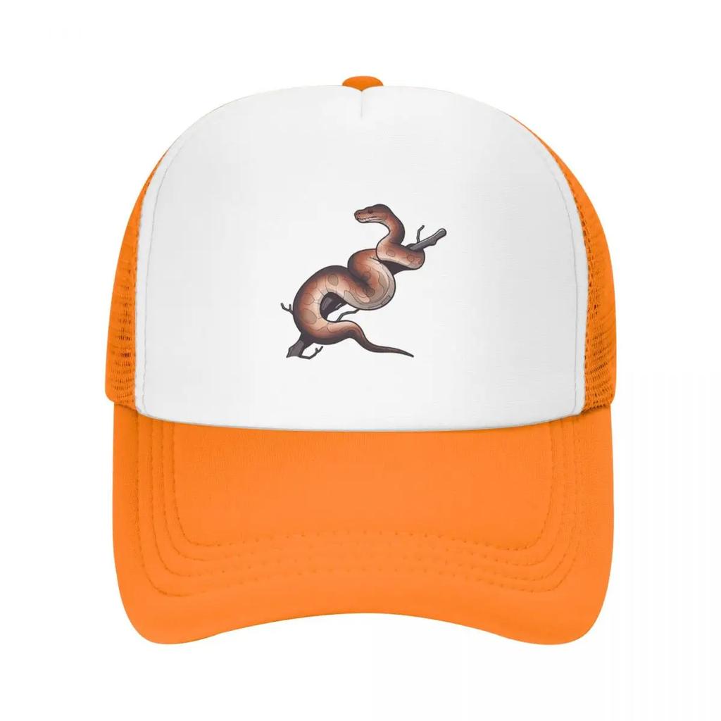 Ball Python Snake Cap Fashion Casual Mesh Baseball Caps Adjustable Hat Hip Hop Summer Unisex Baseball Hats Polychromatic