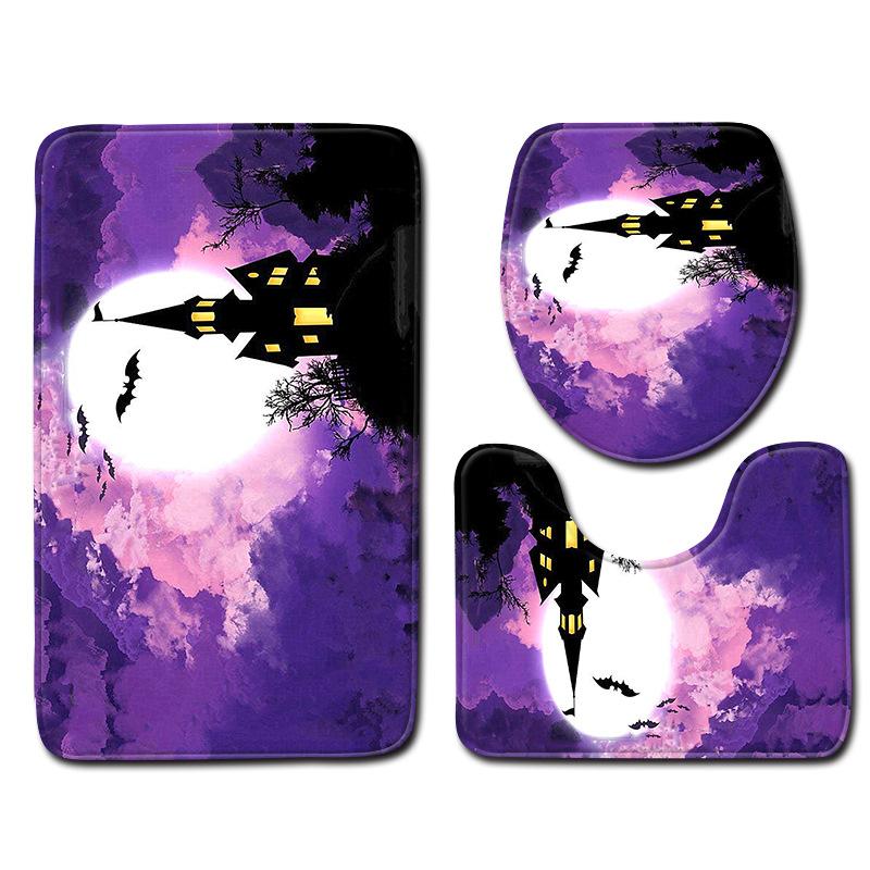Toilet Toilet Floor Mat Carpet Three-Piece Bathroom Non-Slip Mat