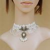 European Lace Pearl Necklace - Women's Short Clavicle Chain Party Accessory
