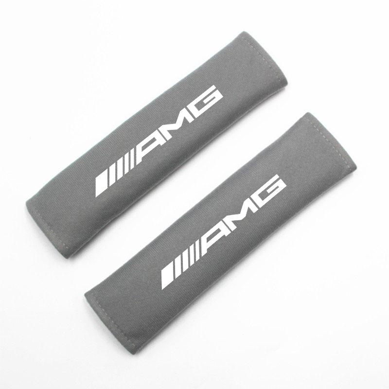 2Pcs Car Seat Belt Safety Belt Shoulder Cover For Mercedes Benz AMG W204 W205 W203 W211 W212 W213 W201 W210 W124 W126 W140