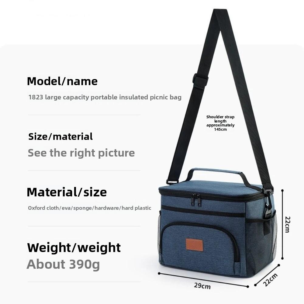 New Double Layer Insulated Thermal Bag Waterproof Large Capacity Lunch Box Multifunction durable handle Picnic Storage Bag