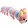 1pc Caterpillar Shape Plush Doll Stuffed Toy Throw Pillow Plaything (pink)