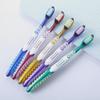 Spazzolino da Denti per Adulti a Setole Medie Dure in Carbone di Bambù, Manico Lungo, Unisex