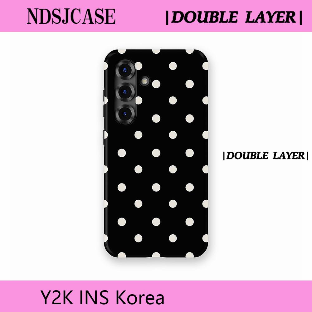 Luxury Clmj SWAG Cosmic Chic Phone Case for Samsung Galaxy A56 S20 S23 S24 S25 S26 FE Plus Ultra Edge 4G 5G Double-layer Cover S23 Plus 5G